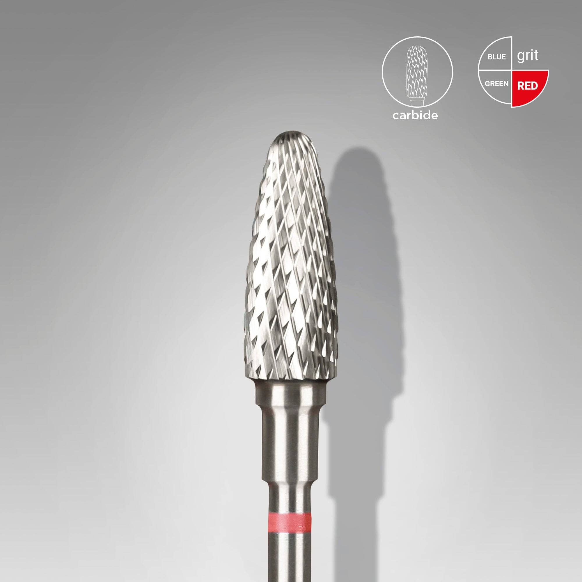 Staleks Carbide Nail Drill Bit for Corn Removal - 5mm Red | Professional Pedicure & Manicure Tool for Salon & Home Use