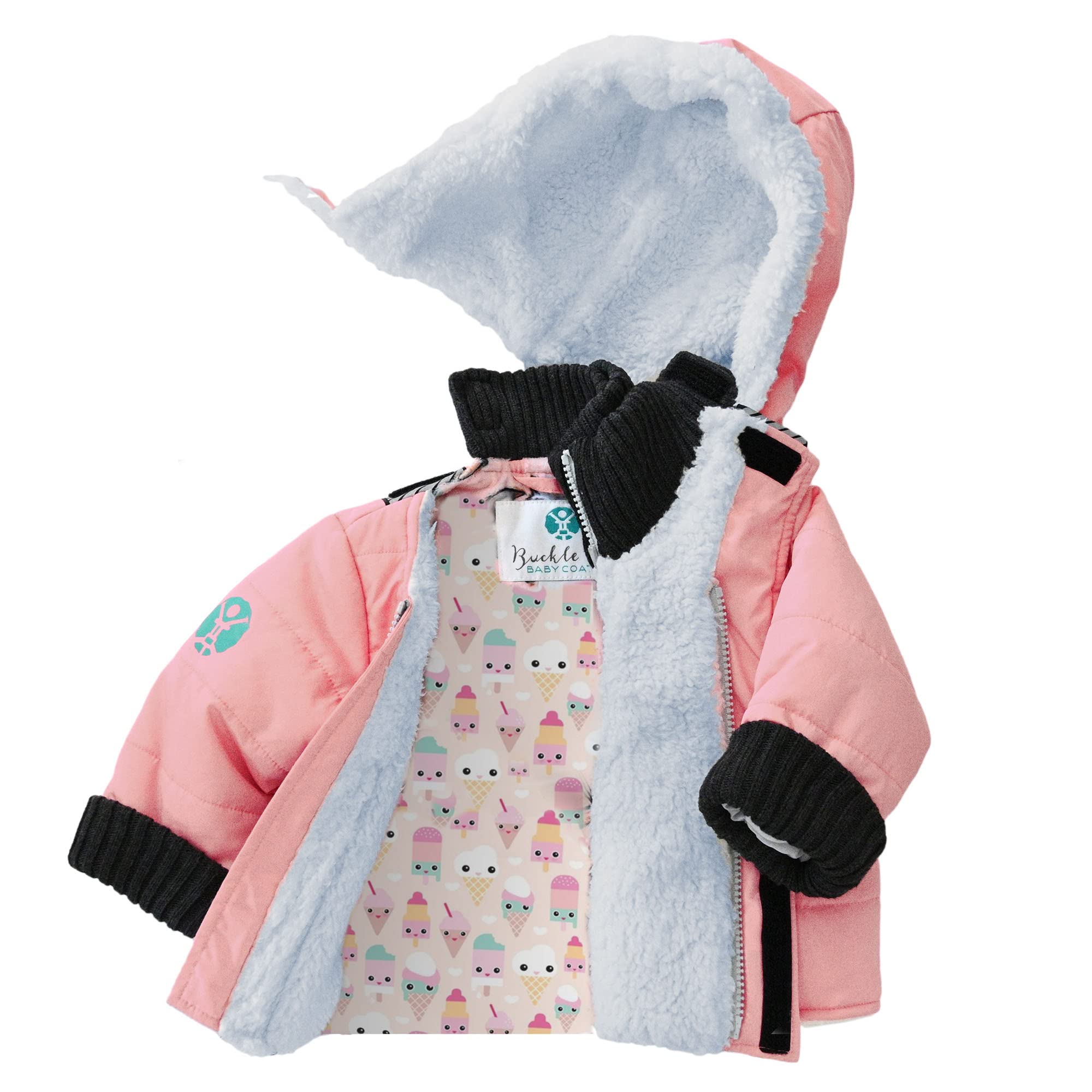 Buckle Me Baby Winter Coat - Safest & Warmest Car Seat Jacket for Boys & Girls (6 Months-6 Years) | Shark Tank Featured | Perfect for Winter Travel & Outdoor Activities