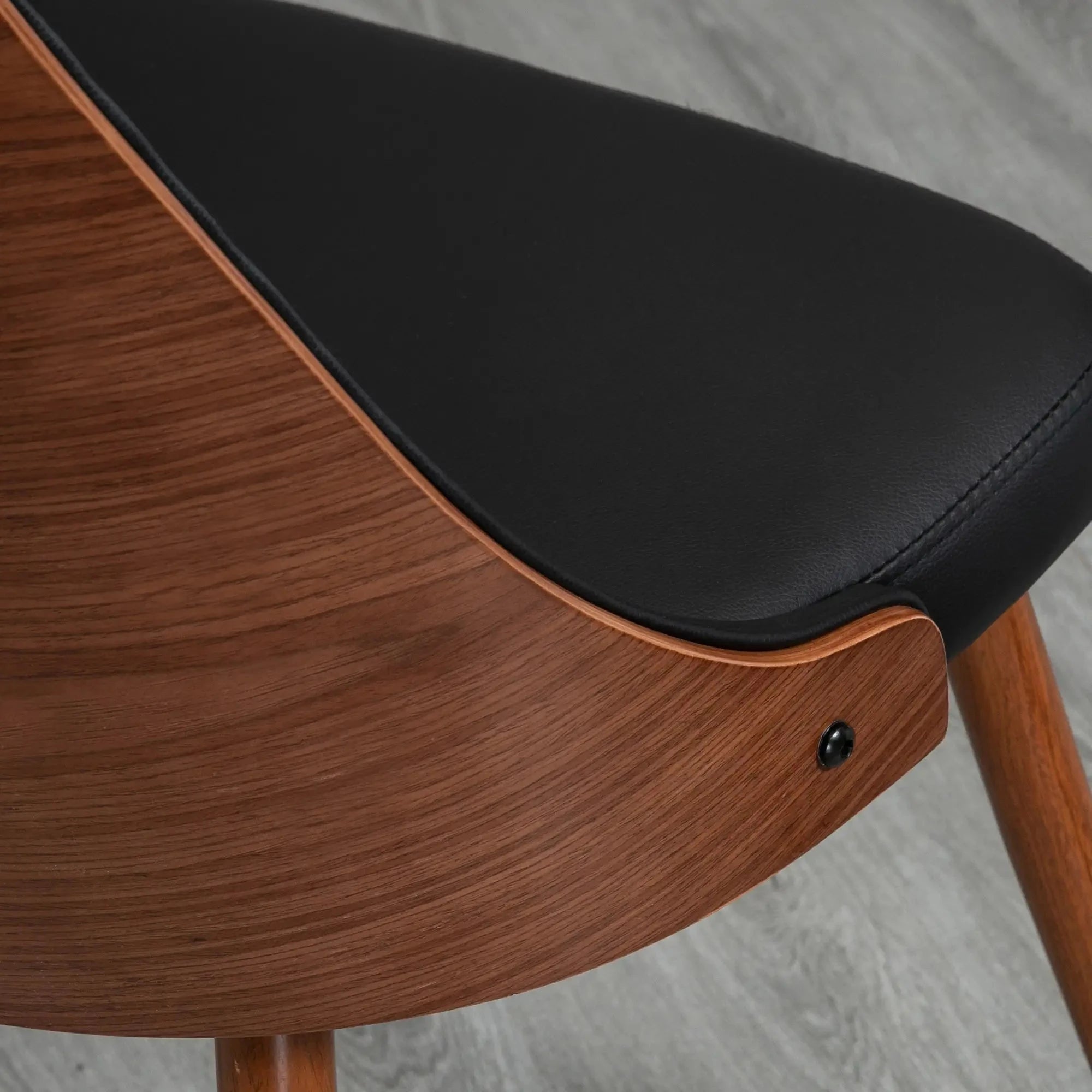 Premium Tufted Faux Leather Dining Chairs Set of 2 - Modern Kitchen & Dining Room Furniture - Available in Black & Brown for Home, Restaurant & Office Decor