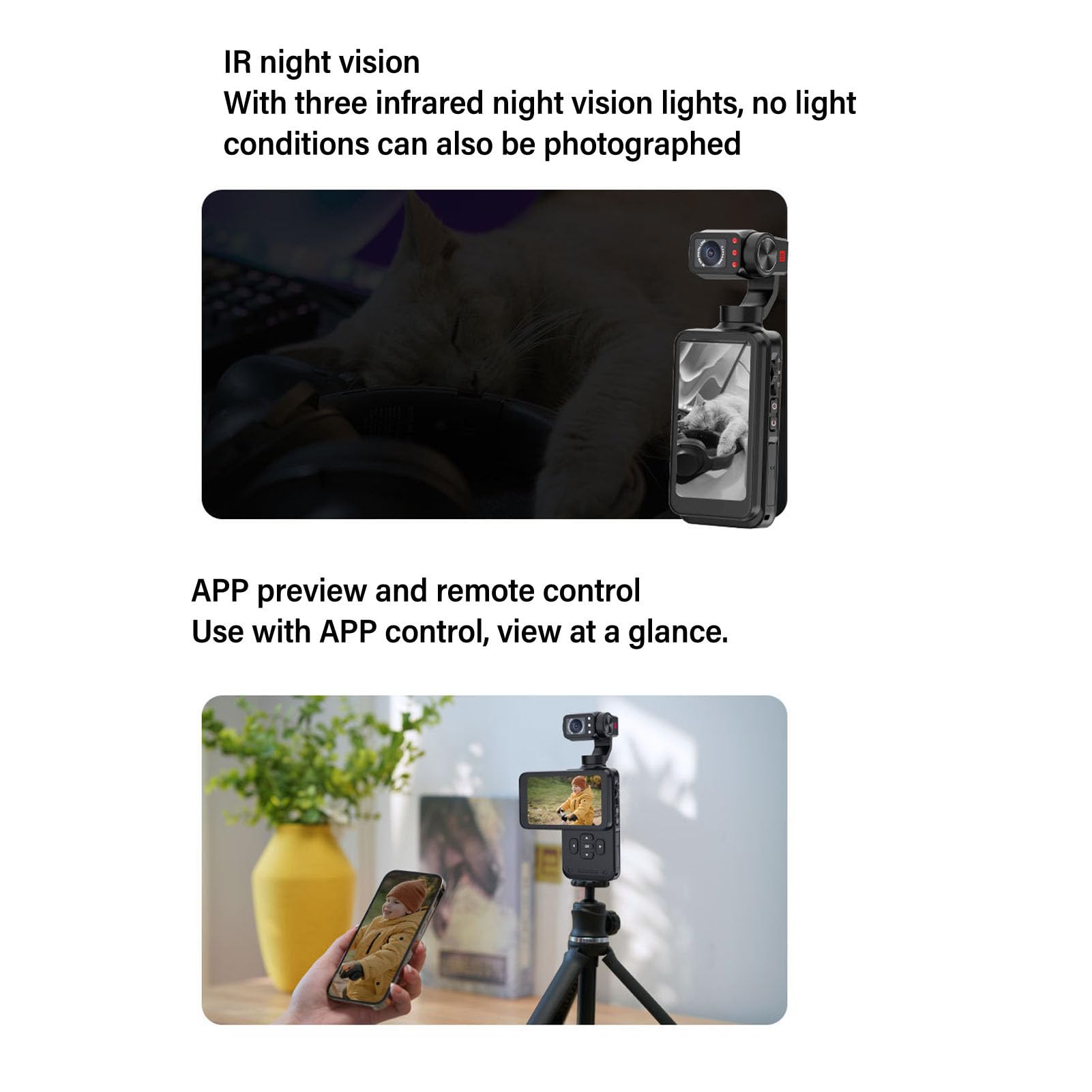 5K Pocket Video Camcorder with 3.5