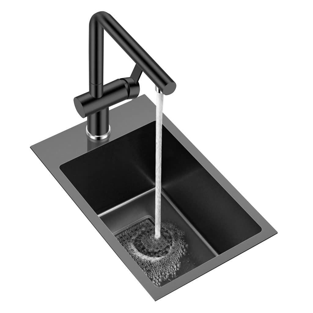 Premium Black Nano Stainless Steel Kitchen Sink - 28