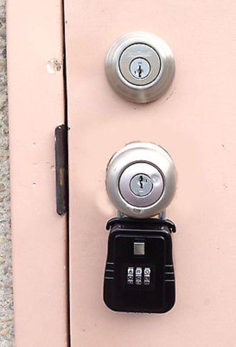 3-Key Lock Box - Alpha Key Style Key Safe with Door Knob Hanging Padlock | Secure Key Storage for Home, Office & Vacation Rentals | Outdoor & Indoor Use