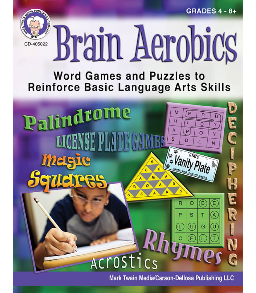 Brain Aerobics Workbook for 4th Grade - 9-Page Paperback Learning Activities | Fun Mental Exercises for Kids in Classroom & Homeschool