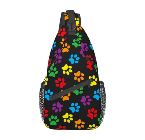 Color Dog Paw Print