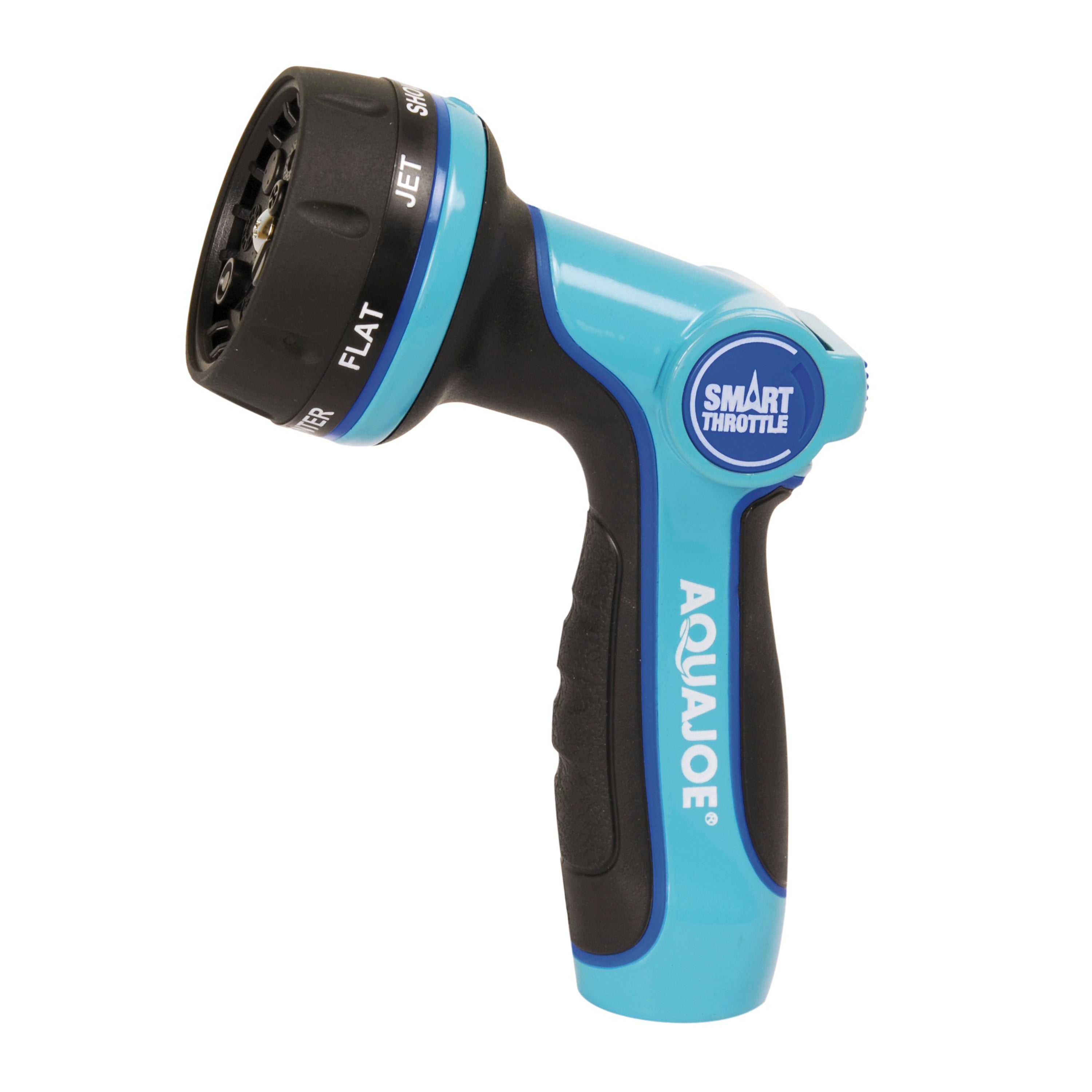Aqua Joe AJHN102 Heavy Duty Multi Function Hose Nozzle with Smart Throttle - 7 Adjustable Spray Patterns for Garden, Car Washing & Outdoor Cleaning