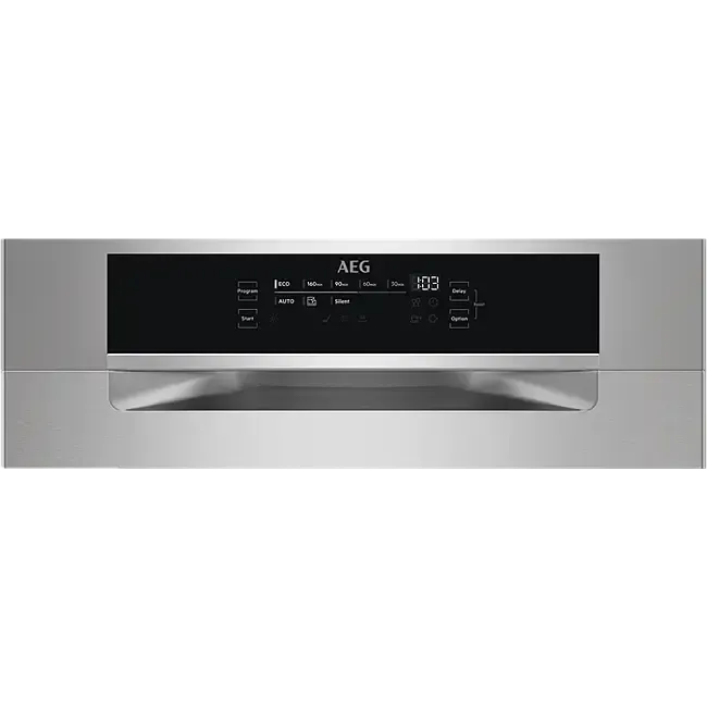 AEG 60cm Built-In Dishwasher | Stainless Steel Finish | Energy Efficient | Quiet Operation | Perfect for Small to Medium Kitchens