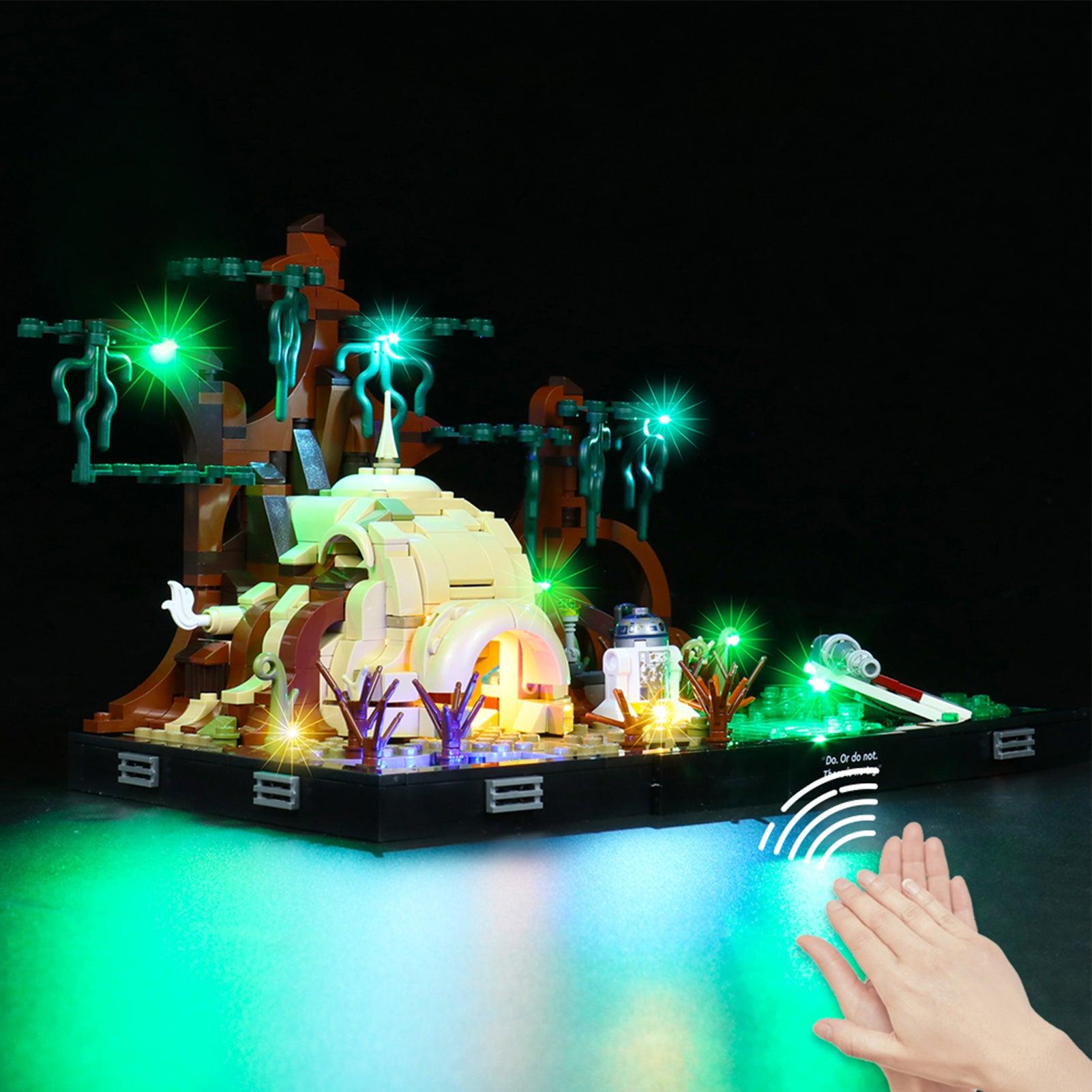 Best Light Kit for Lego Star Wars Dagobah Jedi Training 75330 - DIY Lighting Set for Star Wars Collectors & Model Display Enhancement