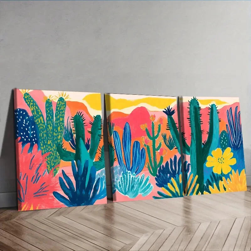 3-Piece Luxurious Mushroom Garden Wall Art Set - Framed Canvas 40x60cm - High Quality Print - 100% Australian Made - Ready to Hang - Perfect for Living Room, Bedroom & Office Decor