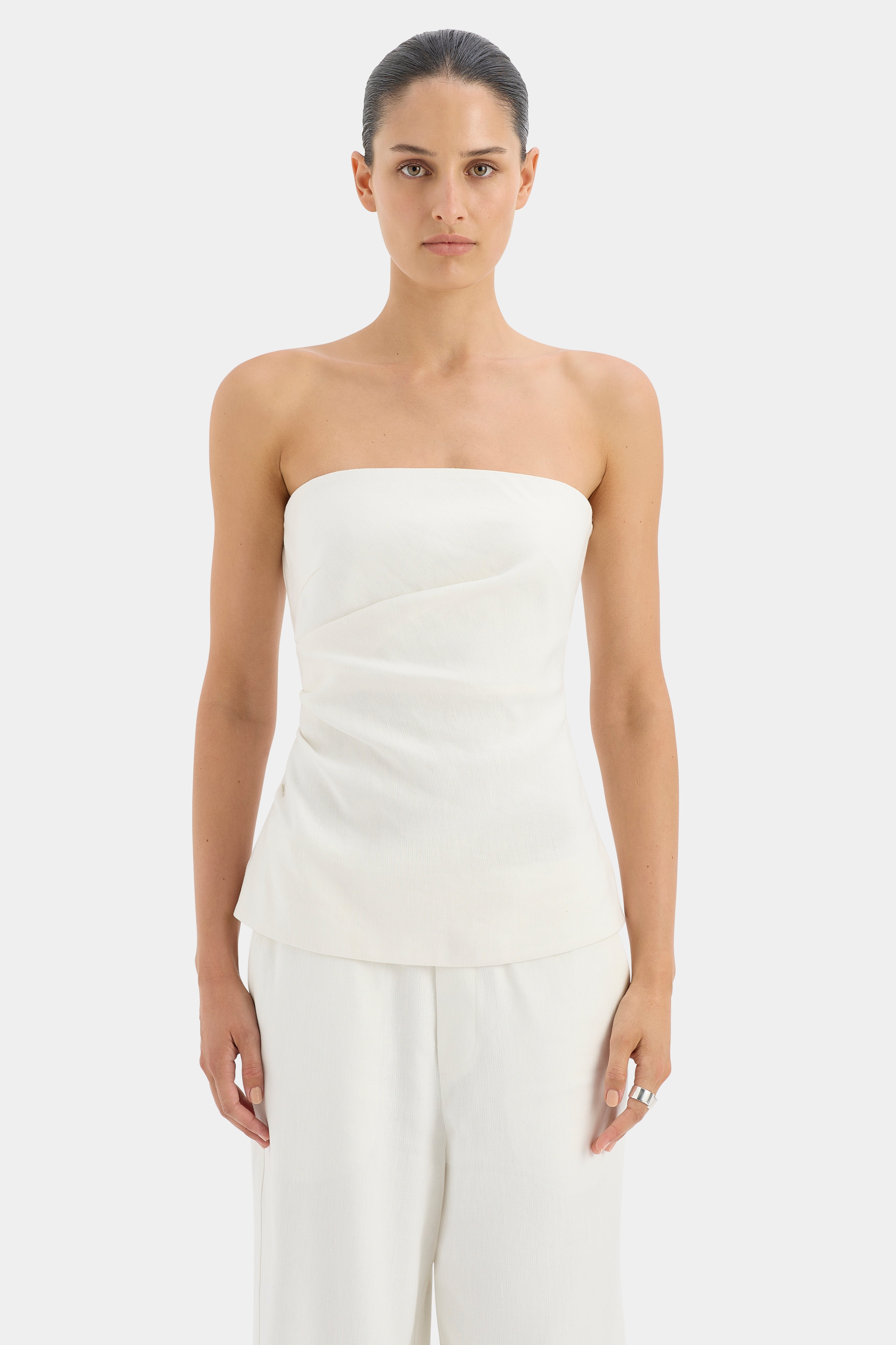 Elegant Dorian Pleated Bodice Top for Women - Perfect for Weddings, Parties & Special Occasions