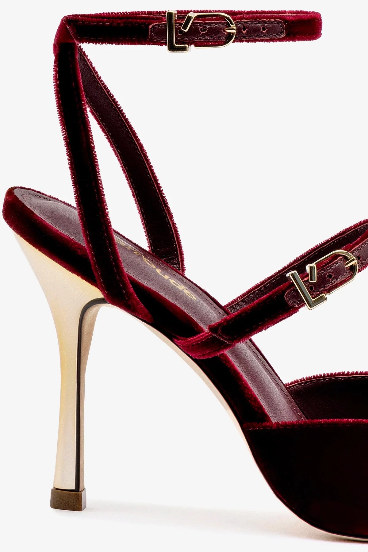 Kris Pump In Wine Velvet Women's High Heels - Elegant Dress Shoes for Parties, Weddings & Special Occasions
