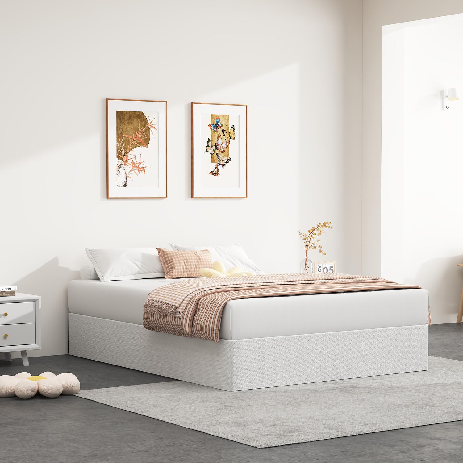 9 Inch Queen Box Spring - Sturdy Metal Frame Mattress Foundation for Queen Bed | Quiet & Easy Assembly | Perfect for Bedroom, Guest Room & Dormitory