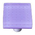 Bubbles Neo-Lavender Rectangle Glass Cabinet Pull - Aluminum Post Handle for Kitchen Cabinets, Dressers & Bathroom Vanities | Modern Hardware for Home Decor