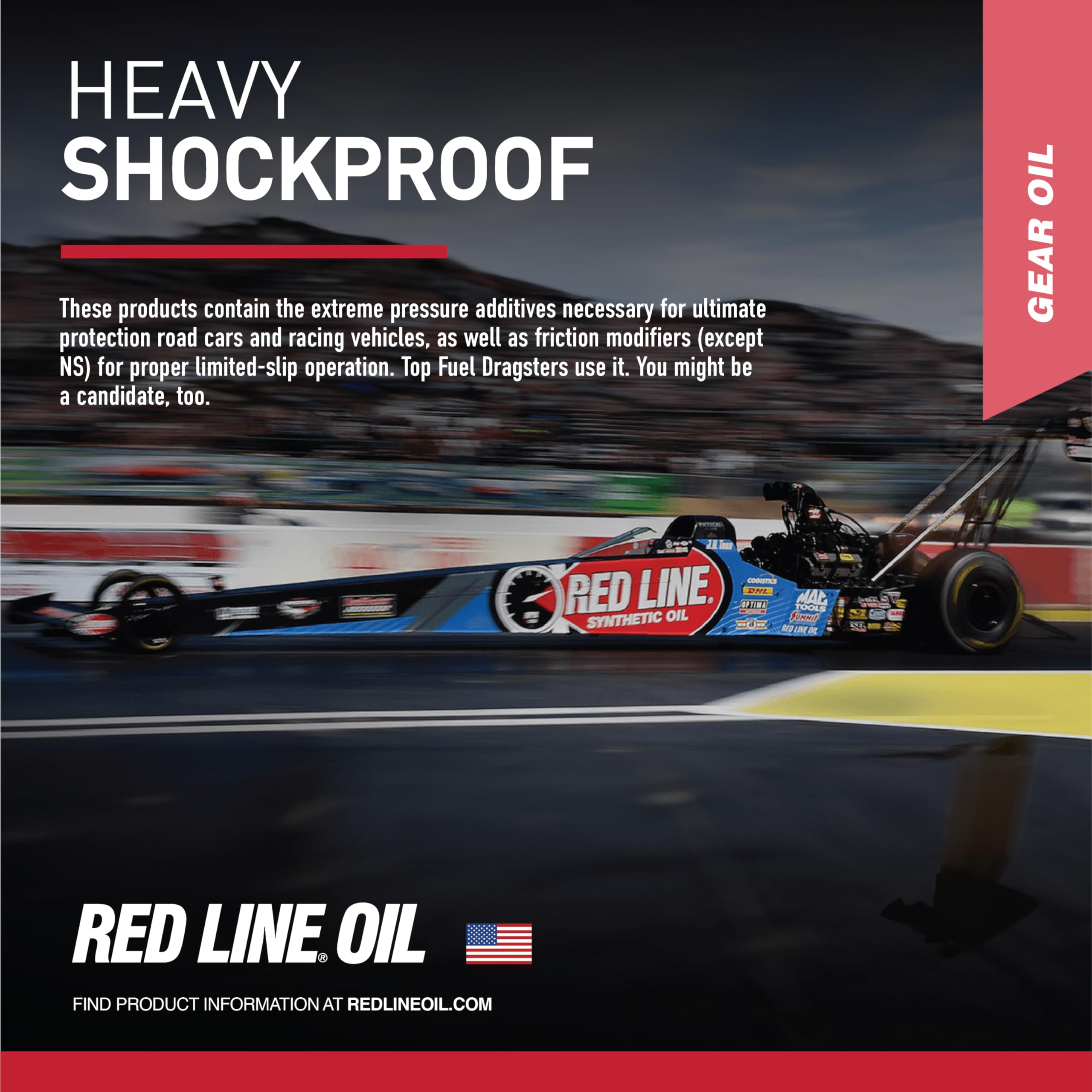 Red Line 58205 Heavy ShockProof Gear Oil - 1 Gallon for High-Performance Vehicles, Racing & Off-Road Use
