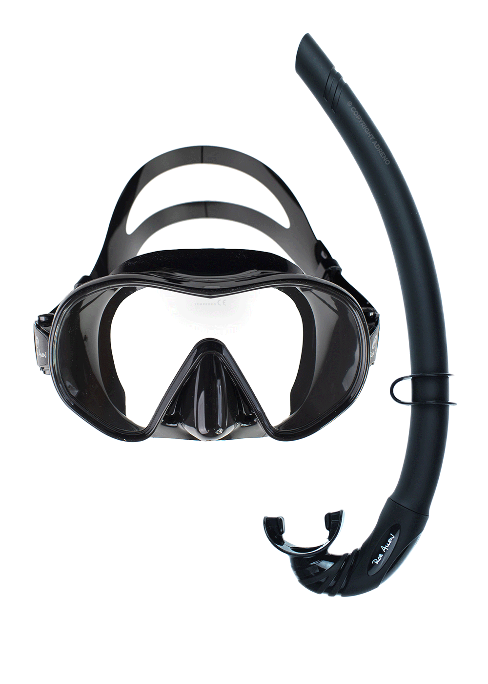 Rob Allen Couta Mask and Snorkel Set - Premium Snorkeling Gear for Adults - Perfect for Ocean Swimming, Snorkeling Adventures & Beach Vacations