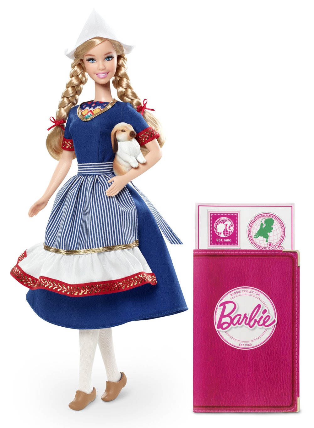 Barbie Collector Dutch Doll - Holland Traditional Outfit for Display & Gifts