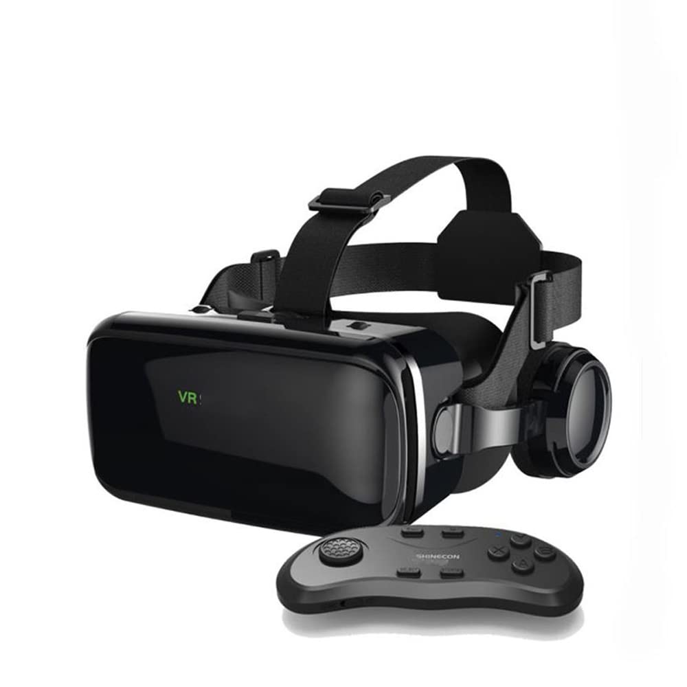 InnovTec VR Glasses 3D Virtual Reality Headset for Smartphones - Panoramic Mirror VR Goggles for Immersive Gaming & Movie Watching - Perfect for Home Entertainment & Virtual Travel Experiences