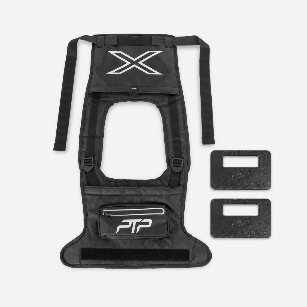 PTP Xgravity Weighted Vest Combo (2x2.5kg) - Black - Fitness Training & CrossFit Workout Gear for Strength Building