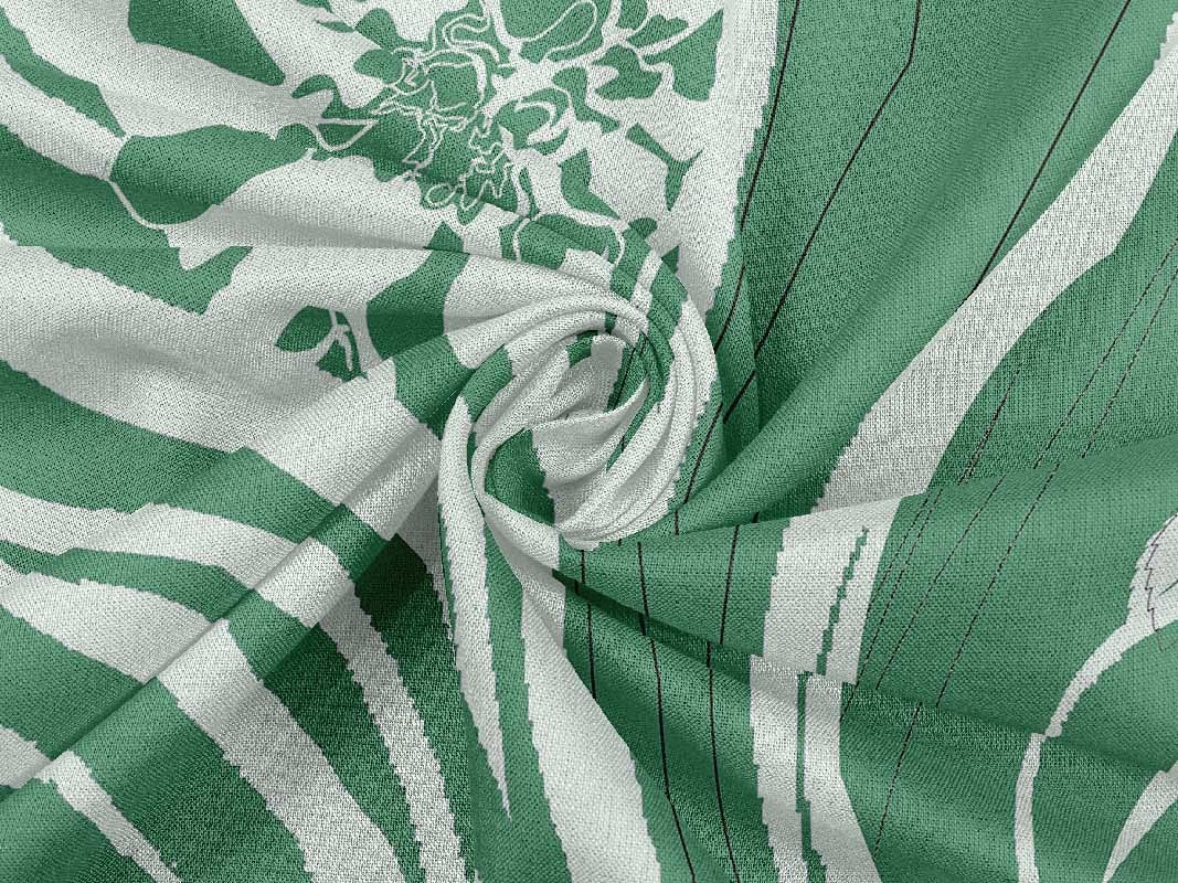 oneOone Rayon Green Abstract Printed Fabric by The Yard - 56 Inch Wide for DIY Clothing, Dresses, Quilting & Home Decor Sewing Projects