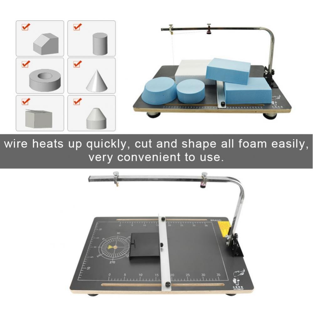 Professional 110V Foam Cutting Machine - Electric Styrofoam Cutter with Adjustable Wire & Working Stand for DIY Crafts, Model Making, and Home Decor Projects