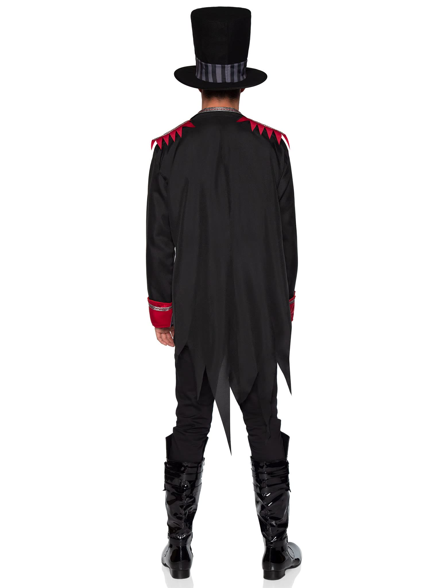 Leg Avenue Men's Sinister Ring Master Costume - Gothic Circus Ringleader Outfit for Halloween, Cosplay & Themed Parties