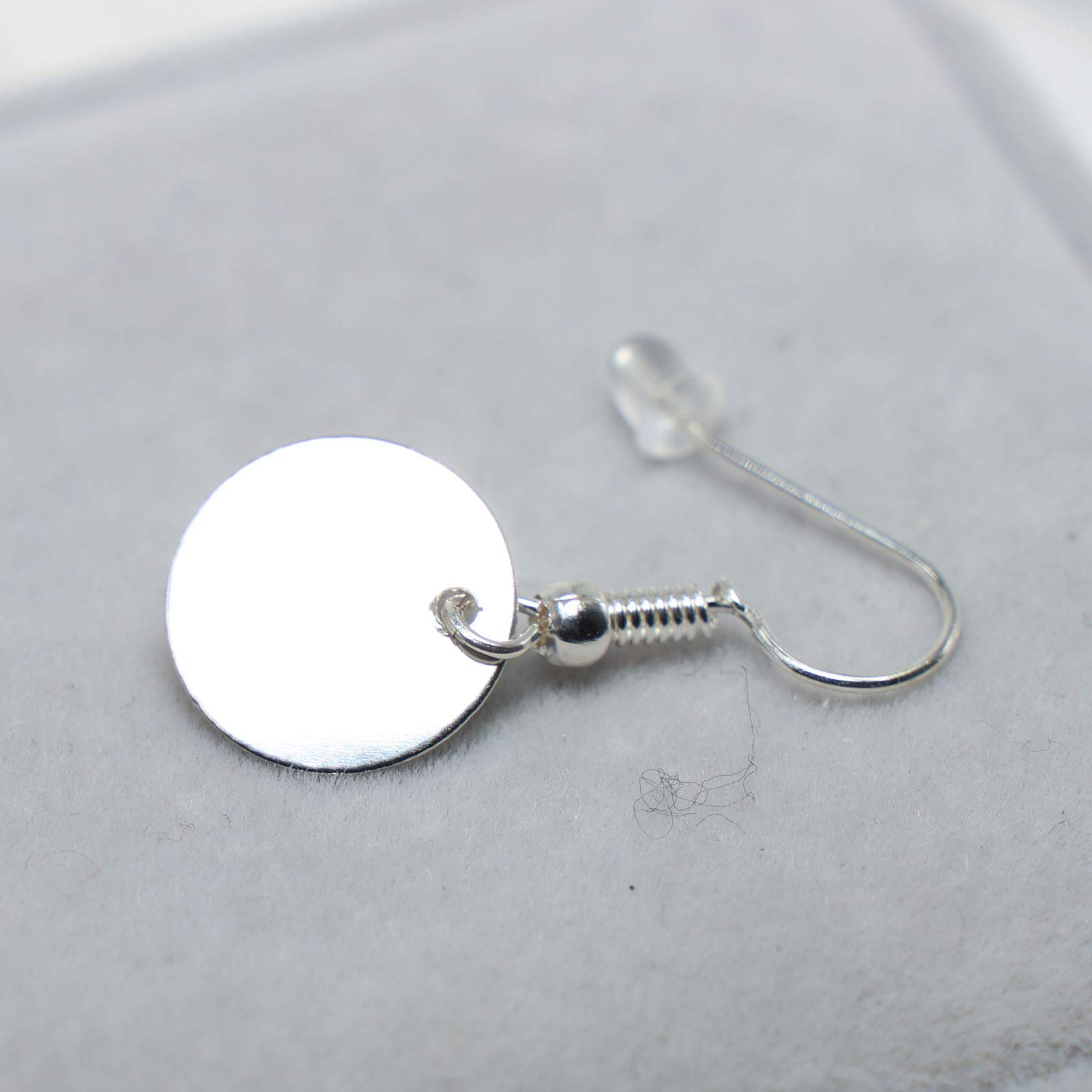 TseenYi Sterling Silver Coin Disc Dangle Earrings - Round Disk Drop Earrings for Women & Girls | Trendy Personalized Jewelry Gift for Parties, Dating & Everyday Wear