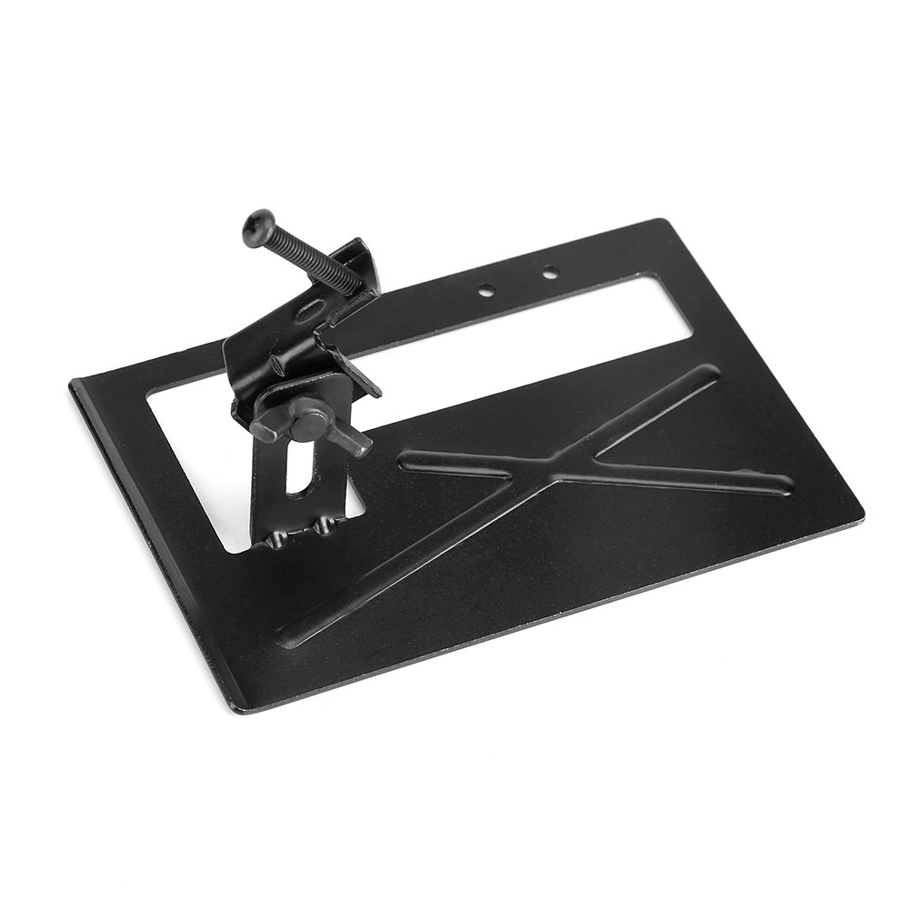 Fdit Heavy-Duty Steel Angle Grinder Stand - Adjustable 2-3cm Cutting Machine Base with Secure Bracket Holder | Perfect for Metalworking, Wood Cutting & DIY Projects
