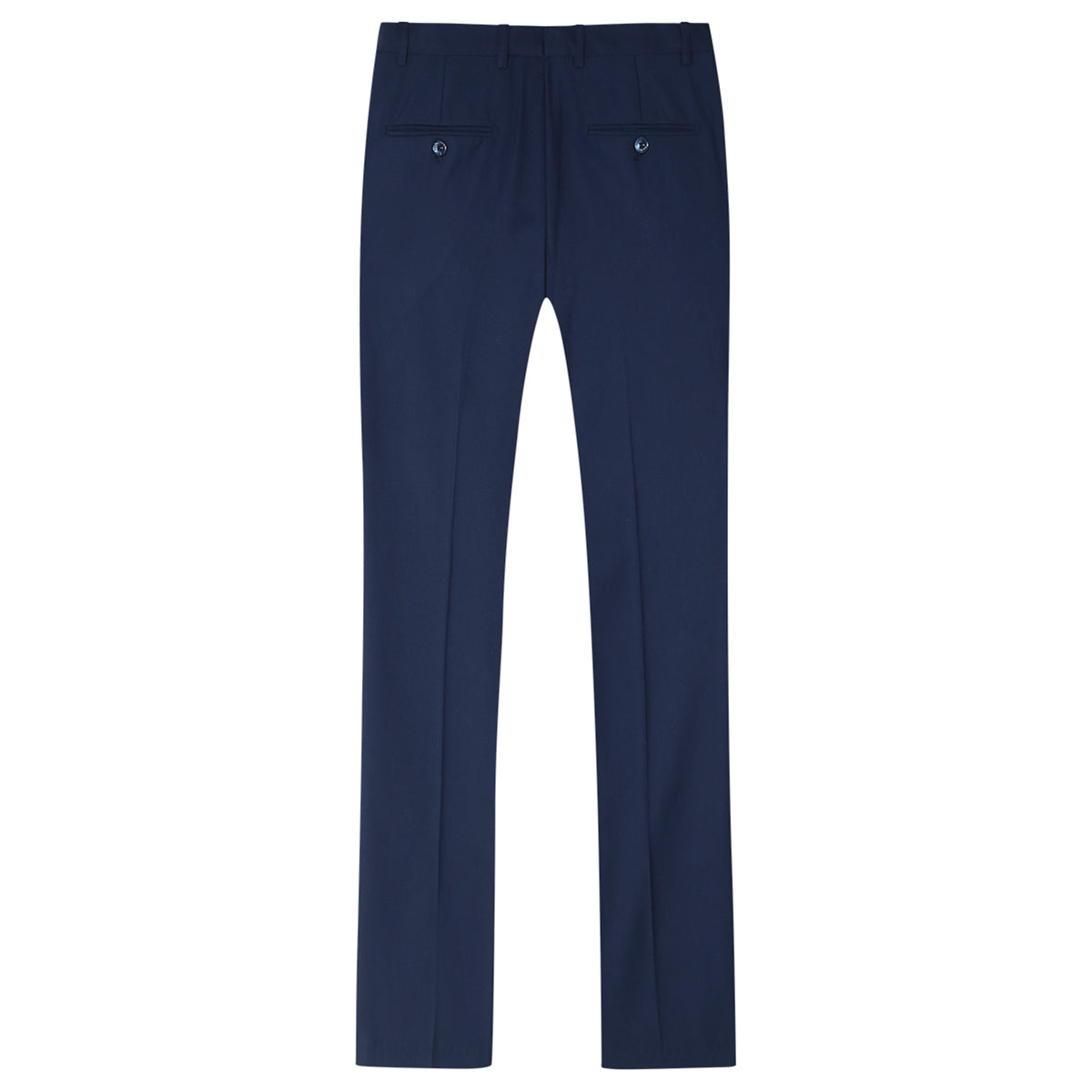 3 Piece Notched Lapel Navy Blue Suit for Men - Business Casual & Wedding Attire | Perfect for Office, Formal Events & Special Occasions