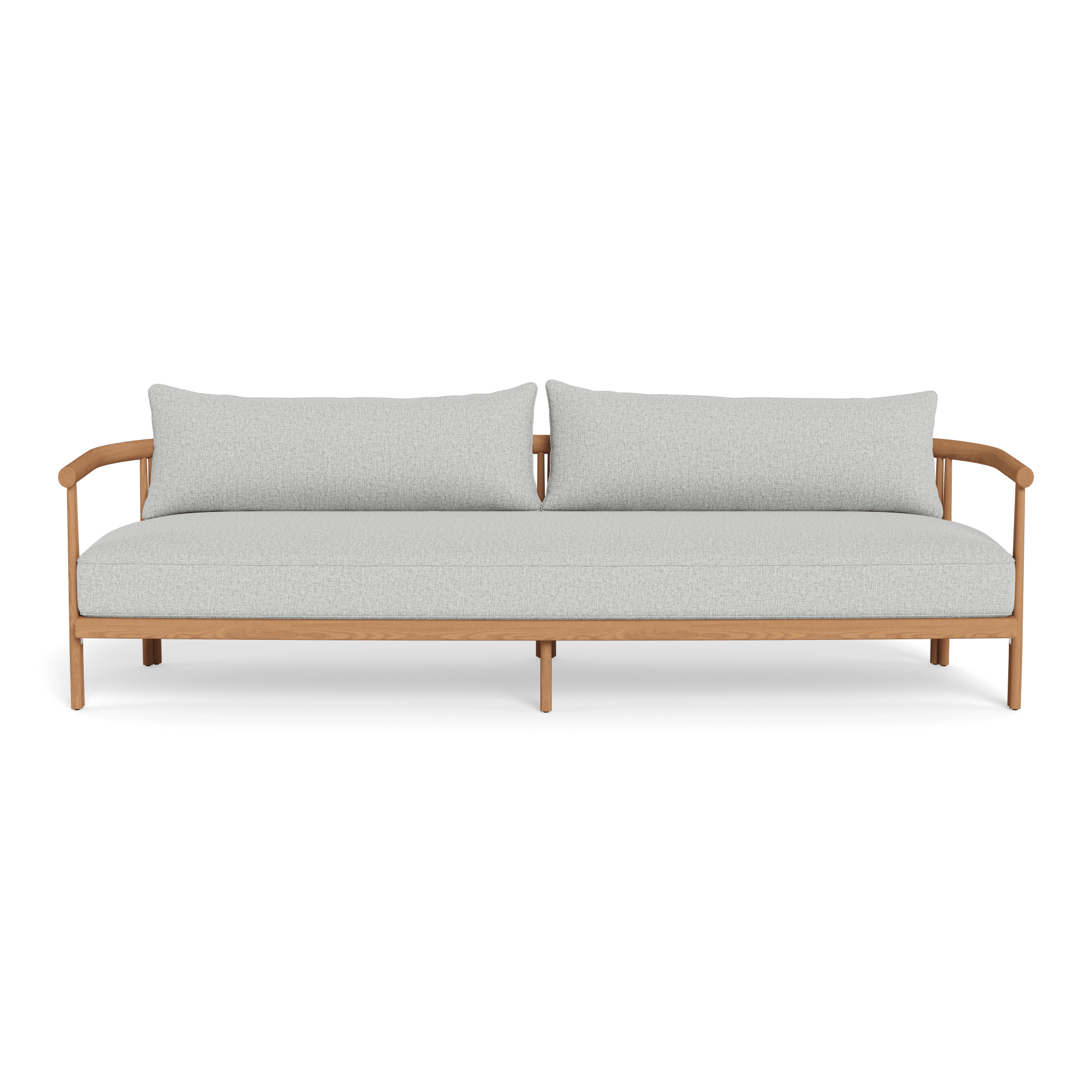 Premium Cove Teak 3-Seater Outdoor Sofa Set - Waterproof & Weather-Resistant Patio Furniture for Garden, Poolside, and Backyard Relaxation