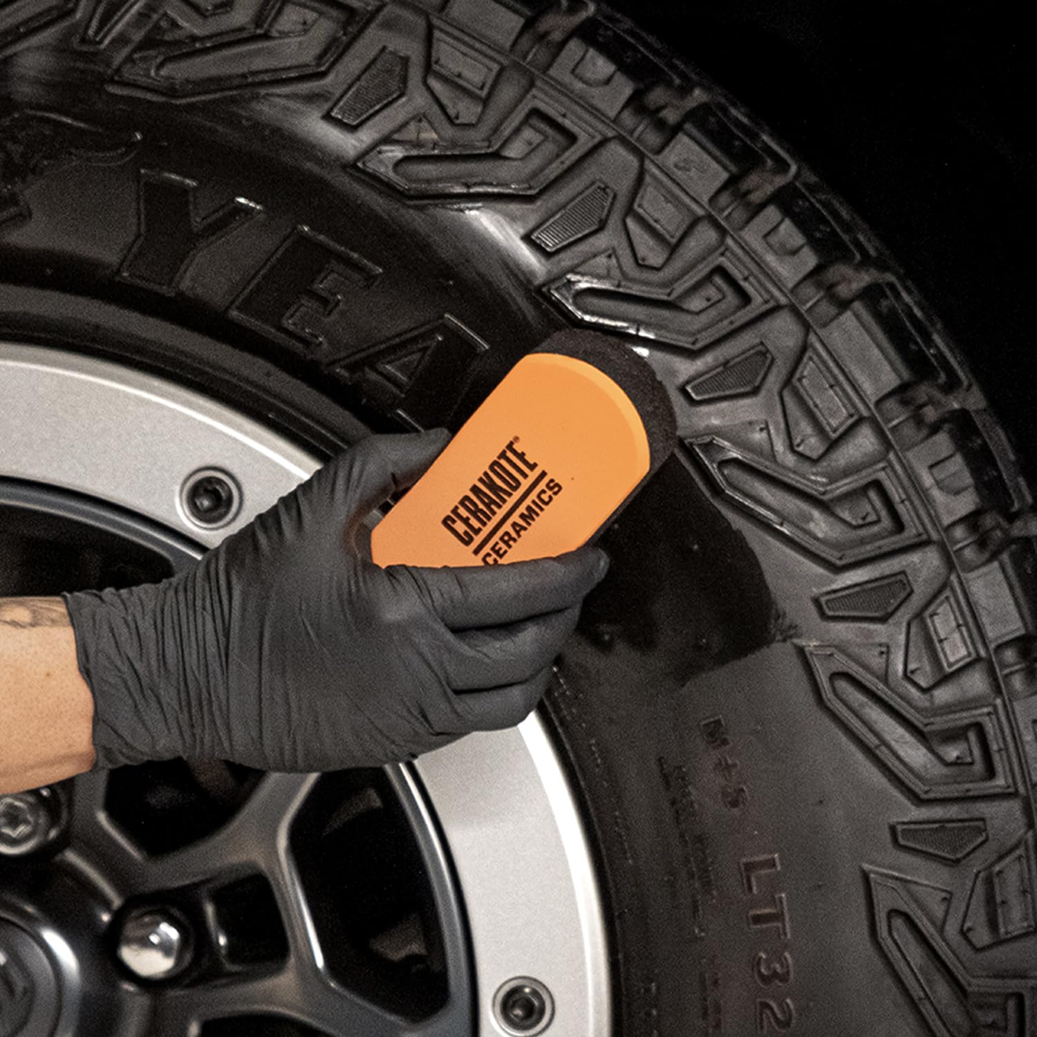CERAKOTE Foam Applicator Pad (Pack of 3) - Premium Durable Foam Material for Automotive Tire Coatings - Textured Surface for Even Application - Perfect for Car Detailing & Tire Protection