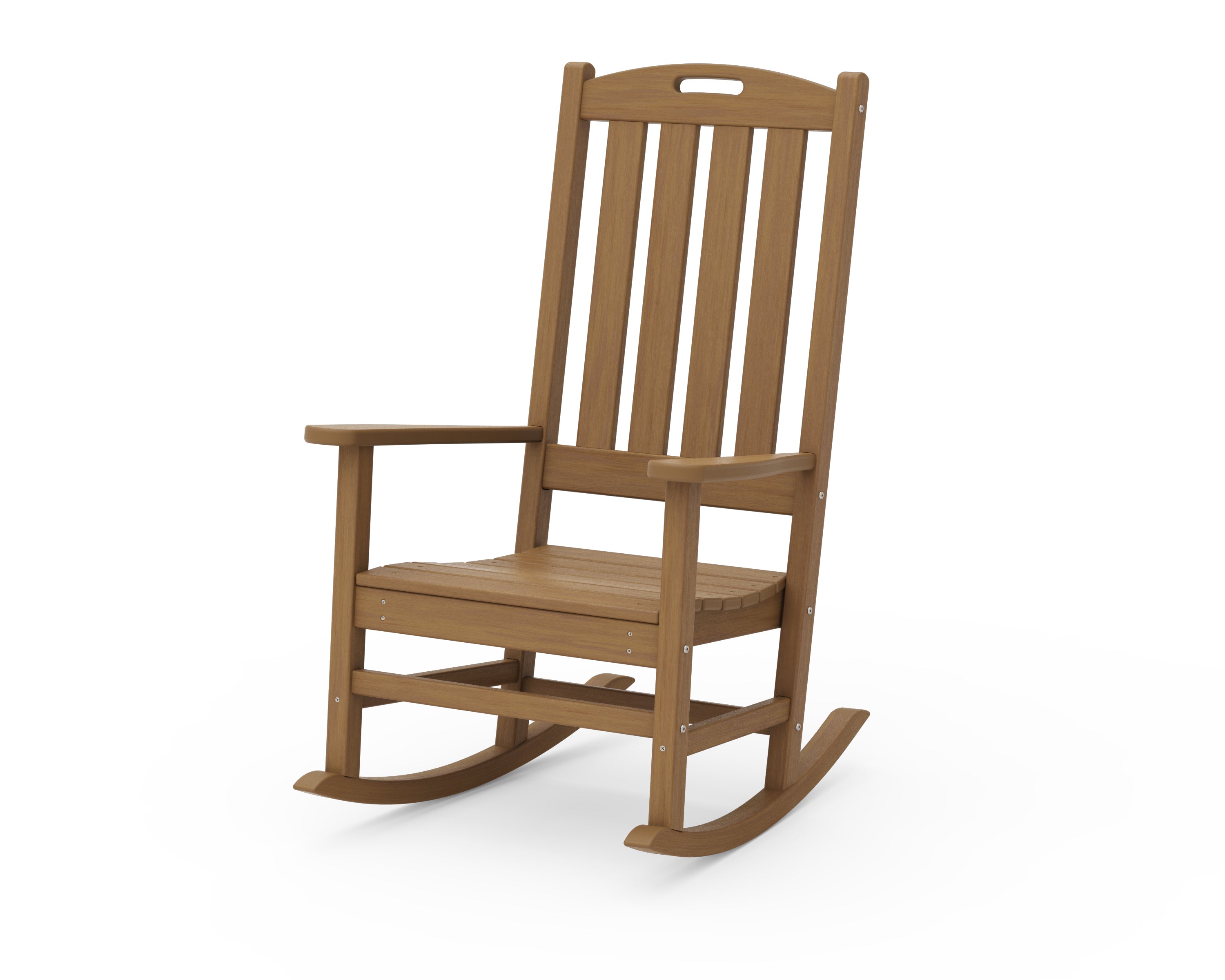 POLYWOOD Nautical Porth Rocking Chair - All-Weather Outdoor Furniture - Perfect for Patio, Deck, Garden & Porch Relaxation