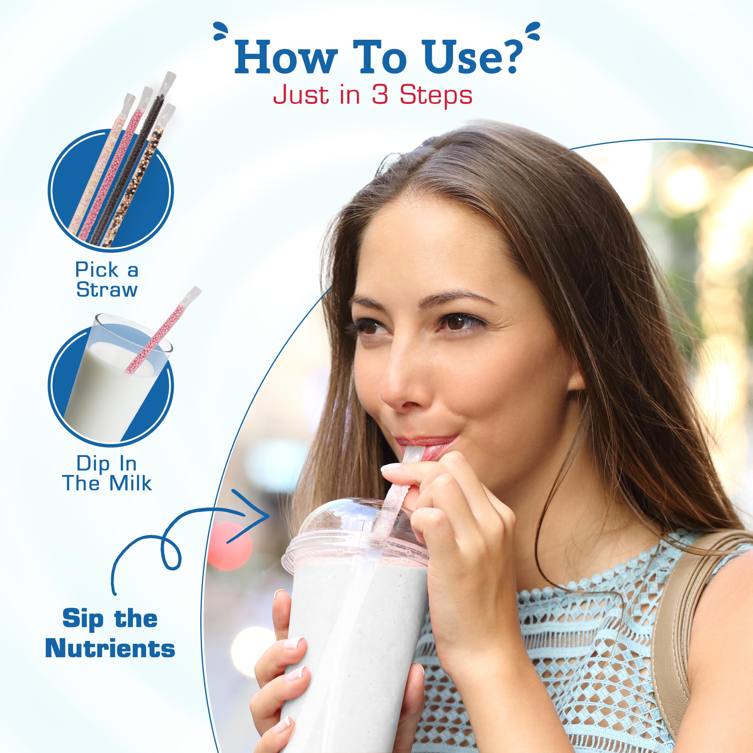 Magical Milk Straws - 4 Pack Bundle of Flavored Straws for Milk, Chocolate, Strawberry, Cotton Candy, Cookies & Cream | 20 Fun Flavoring Straws for Kids | Makes Drinking Milk Enjoyable for Children | Perfect for School Lunches, Birthday Parties & Family Breakfasts