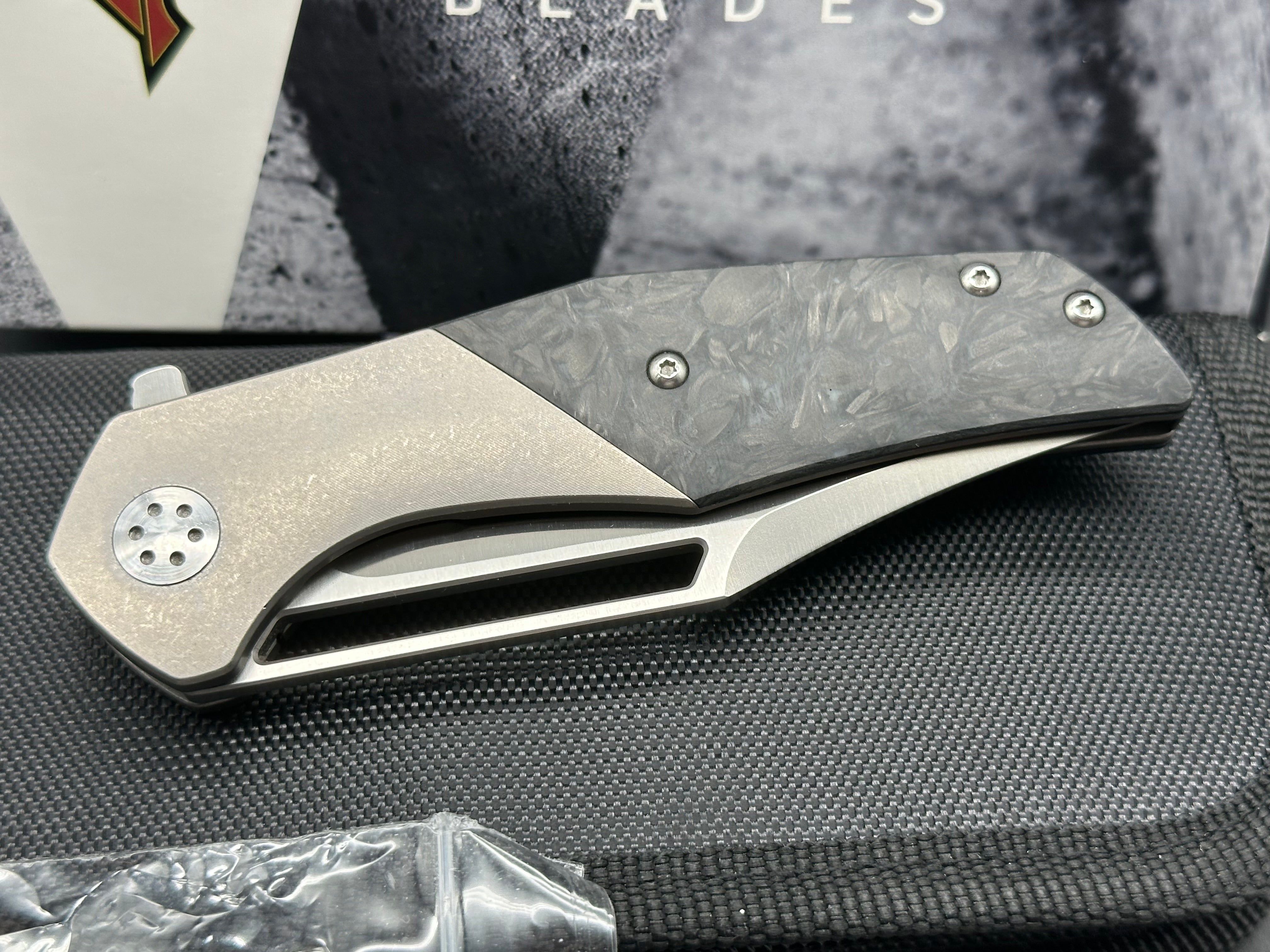 A. Purvis Primordial MK2 - Premium EDC Pocket Knife for Outdoor, Camping & Everyday Carry | Tactical Folding Knife with Durable Stainless Steel Blade & Ergonomic Grip | Perfect for Hiking, Survival & Utility Tasks