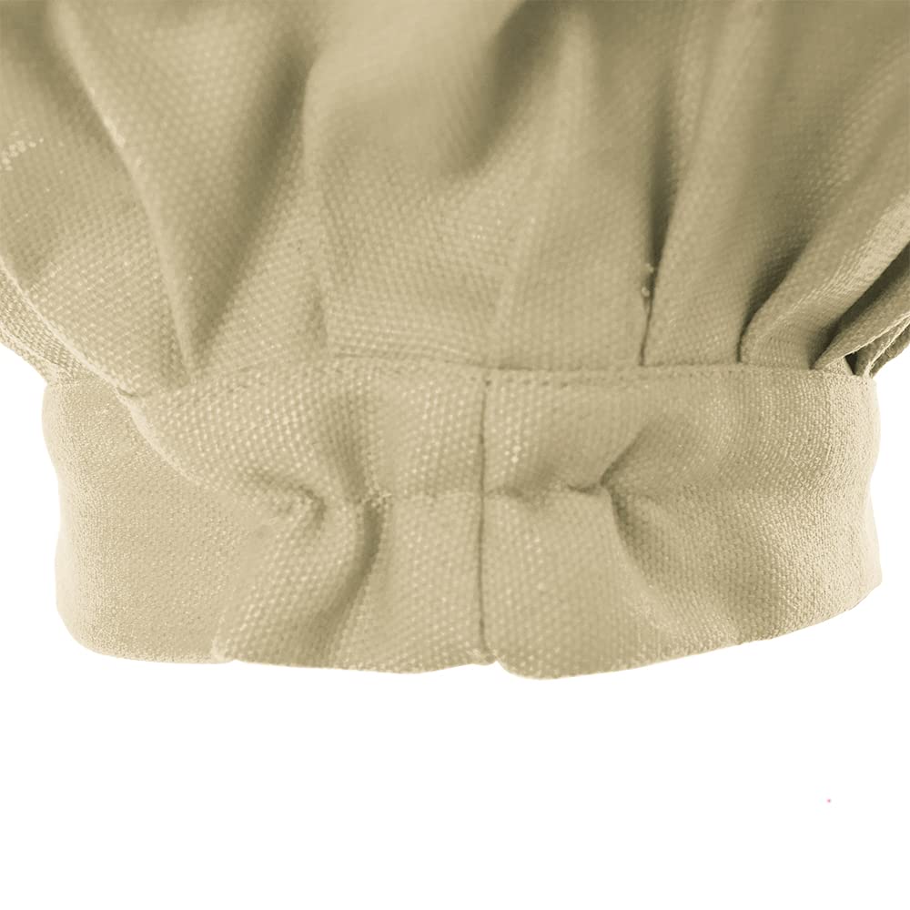 TopTie Adjustable Chef Hat for Kids & Adults - 100% Cotton Elastic Cooking Baking Hat for Professional & Home Kitchen Use