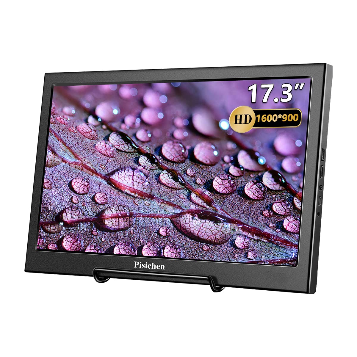 17.3 Inch Portable Monitor - Full HD 1600x900 USB HDMI External Display for Laptop, PC, PS4, PS3, Xbox One & Raspberry Pi - Perfect for Gaming, Work & Travel