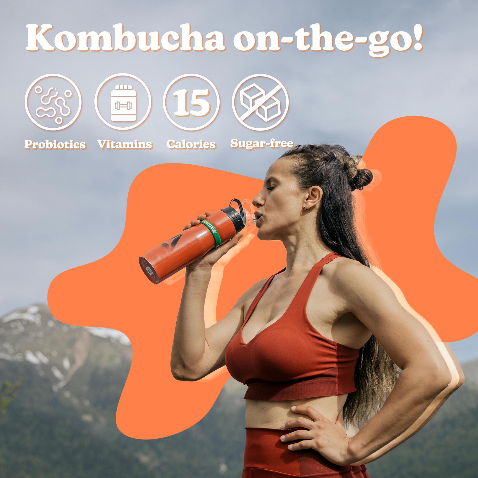 Organic Kombucha Powder Variety Pack - 20 Servings | Schisandra Berry, Green Plum, Black Raspberry, Citron & Yuzu Flavors | Probiotic Drink Mix for Gut Health | Great for Homemade Kombucha, Smoothies & Healthy Sodas