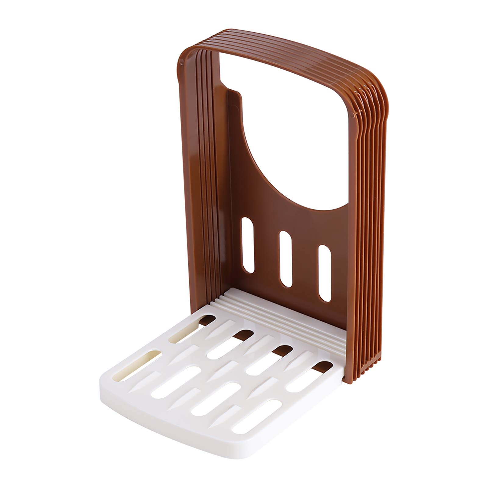 Bread Slicer Tool - Adjustable Toast & Sandwich Cutter with 4 Thickness Options - Foldable Kitchen Guide for Perfect Slices (Ideal for Home Baking, Meal Prep & Party Sandwiches)