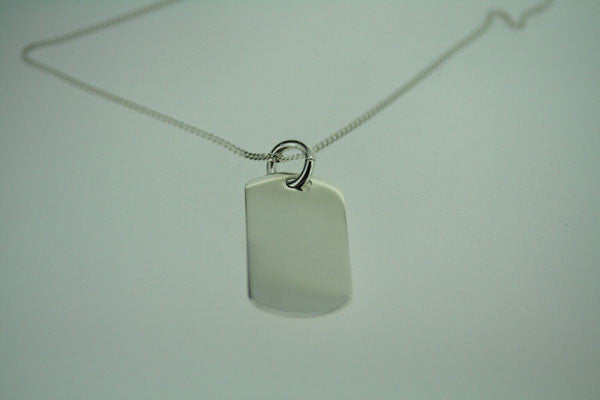 Personalized Dog Tag Pendant with 55cm Stainless Steel Chain - Perfect for Pet Lovers, Military Style Jewelry & Everyday Wear