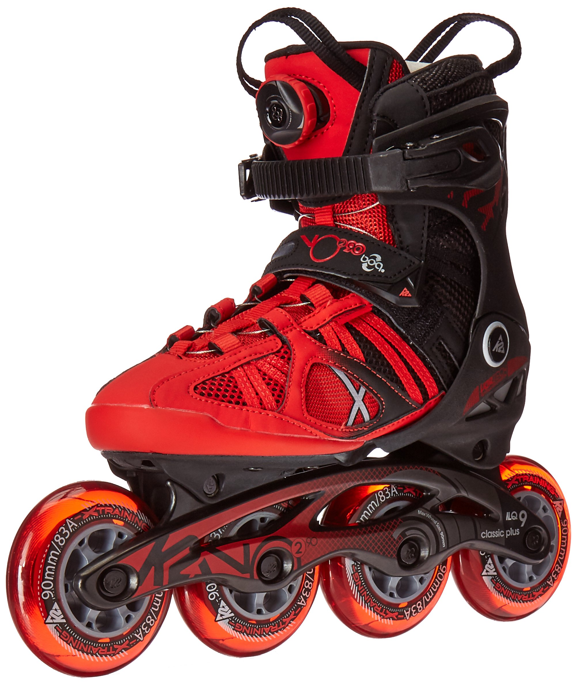 K2 Skate Men's VO2 90 BOA Inline Skates - High Performance Rollerblades for Fitness, Speed Skating & Urban Commuting