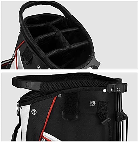 Unisex Adult Golf Stand Bag with 6-Way Organizer Dividers & Dual Straps - Portable Waterproof Durable Golf Bag for Men & Women - Perfect for Weekend Golfing, Practice Sessions & Course Play (Green)