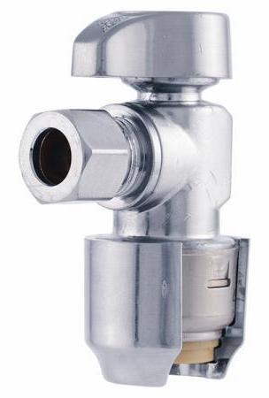 SharkBite 1/2 x 3/8 Inch Push-to-Connect Angle Stop Valve 23036 UR23036CA - Perfect for Plumbing Repairs, Toilet & Sink Water Supply Lines