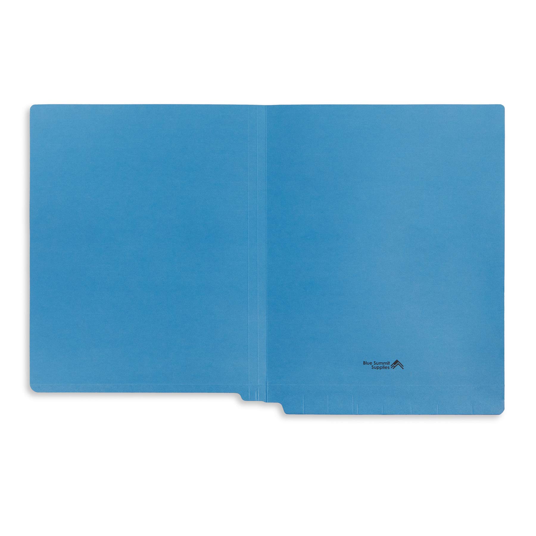 Blue Summit Supplies 100-Pack Reinforced Blue End Tab File Folders - Letter Size Office & Classroom Filing Solution for Business Documents, School Papers & Home Organization
