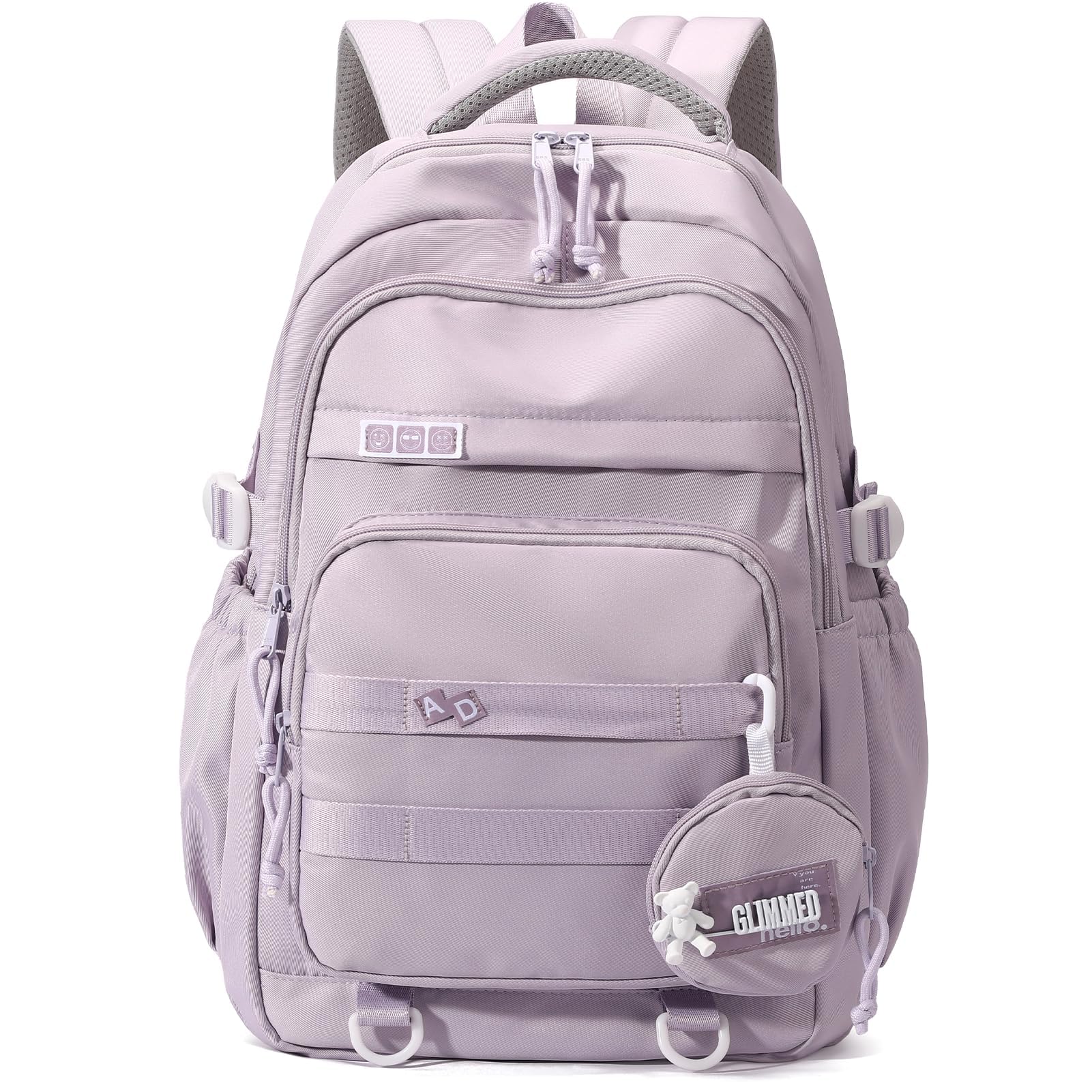 Cute Purple Kids Backpack for Girls - Lightweight School Backpack for Teens & Elementary Students - Durable Bookbag for School, Travel & Daily Use
