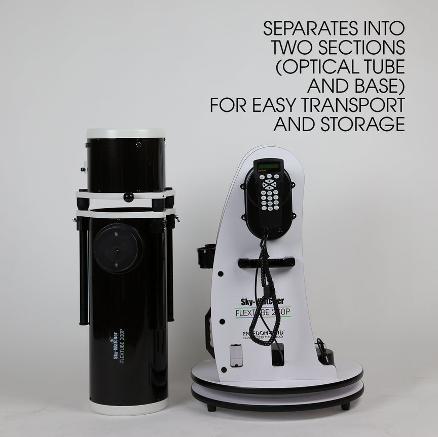 Sky Watcher Flextube 200P SynScan GoTo Collapsible Dobsonian Telescope - 8 Inch Aperture Astronomy Telescope with Auto Tracking for Stargazing, Astrophotography & Backyard Observation