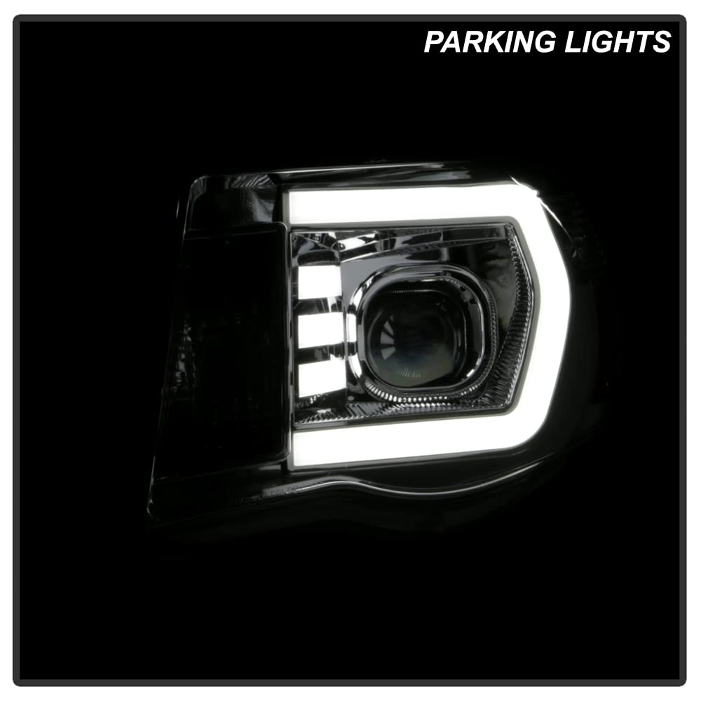 High-Performance Aftermarket LED Light Bar Projector Headlights for 2005-2011 Toyota Tacoma - Chrome Housing - Enhanced Night Visibility for Off-Roading & Daily Driving