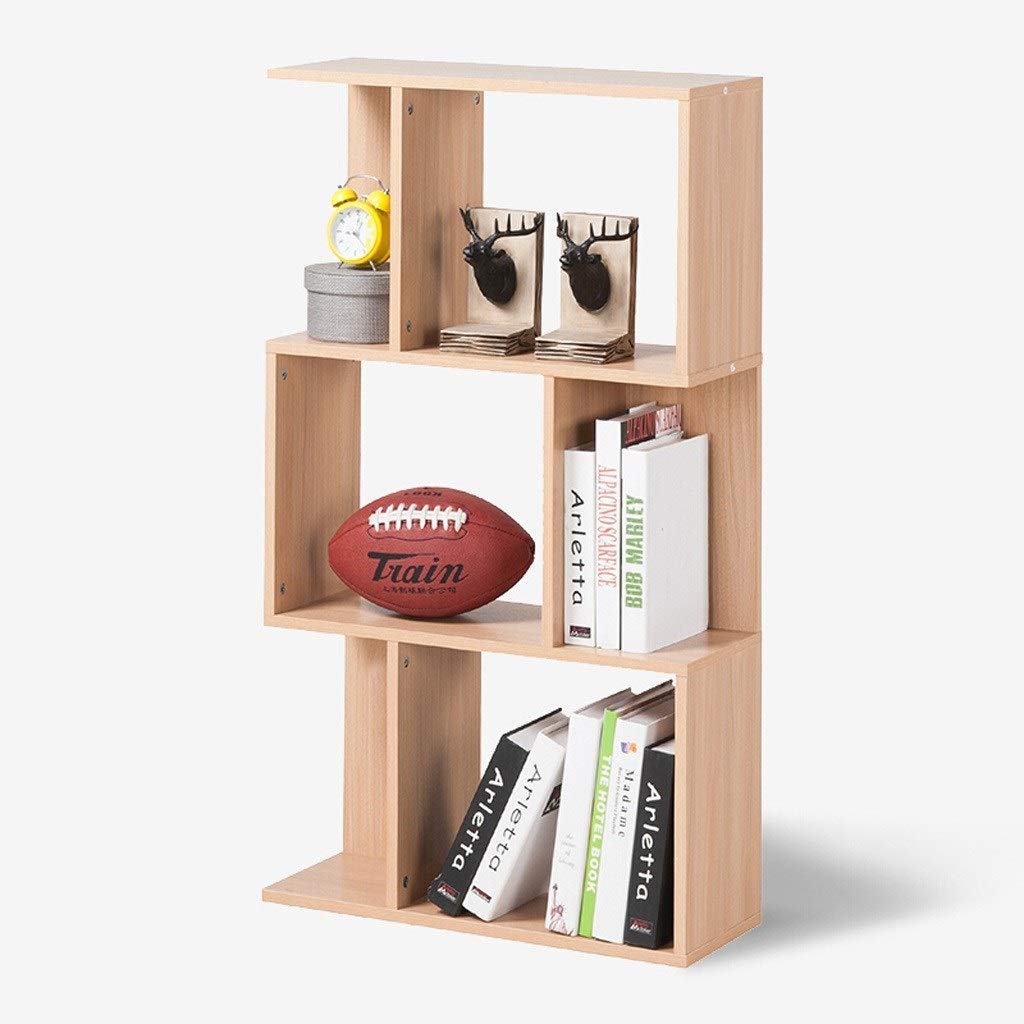 Modern Wooden Bookcase - Freestanding Bookshelf with Cube Storage, Room Divider & Display Shelf for Living Room, Bedroom, Office | Home Organization & Decor Solution