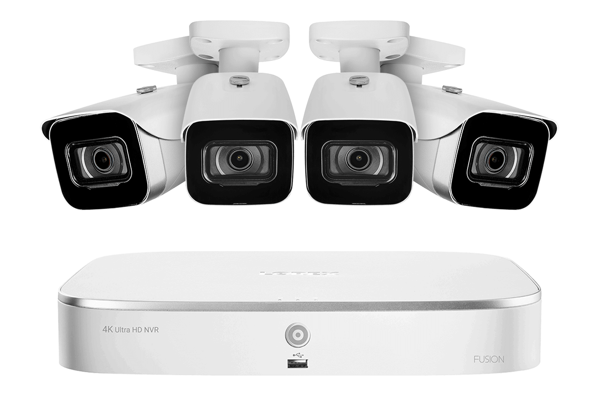Lorex Fusion 4K 16 Channel (8 Wired + 8 WiFi) 2TB NVR Security System with Bullet Cameras - Home & Business Surveillance for Indoor/Outdoor Protection