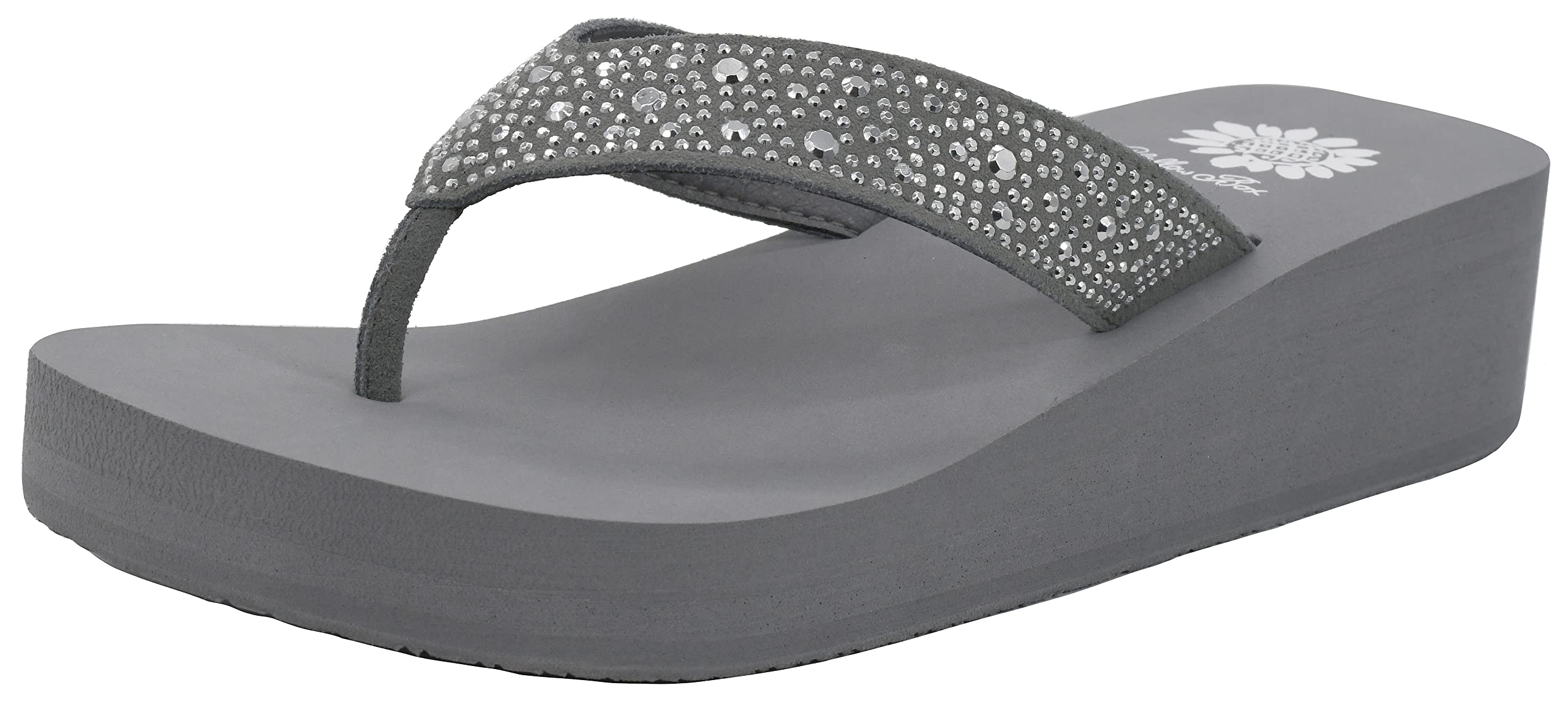 Yellow Box Women's Africa Sandal - Comfortable Leather Flip Flops with Beaded Accents | Perfect for Beach, Vacation & Summer Outfits