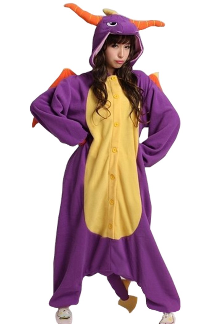 Wotogold Animal Dragon Pajamas - Unisex Adult Cosplay Costume for Halloween, Anime Conventions & Themed Parties | Soft & Comfortable Sleepwear for Fantasy Lovers