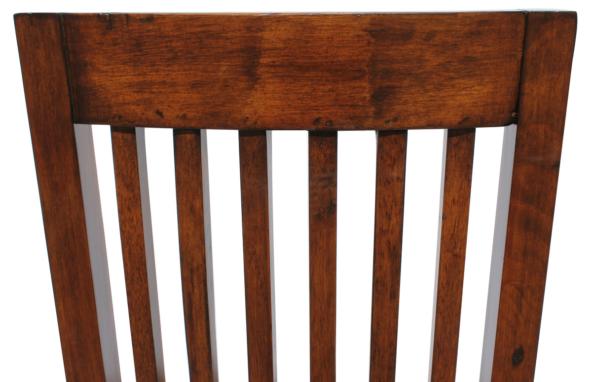 Stylish Irish Coast Slat Back Chair in African Dusk Finish - Perfect for Patio, Garden, and Outdoor Relaxation