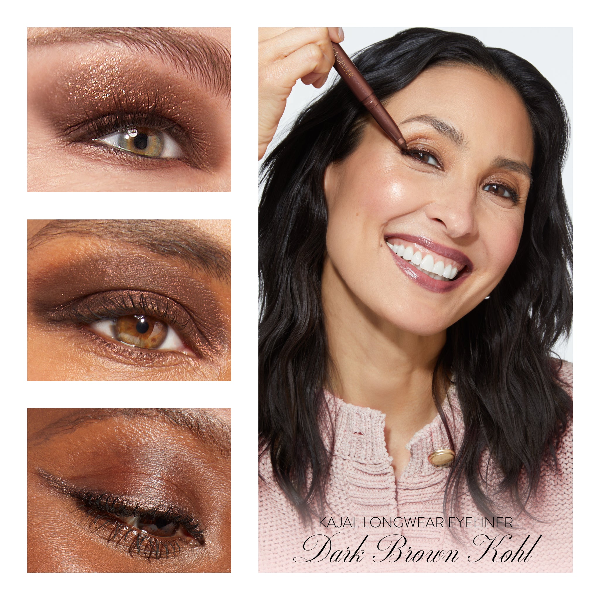 Kajal Collection 3-Piece Makeup Kit - Eyeliner, Mascara & Eyeshadow Set for Dramatic Eye Looks | Perfect for Parties, Date Nights & Special Occasions